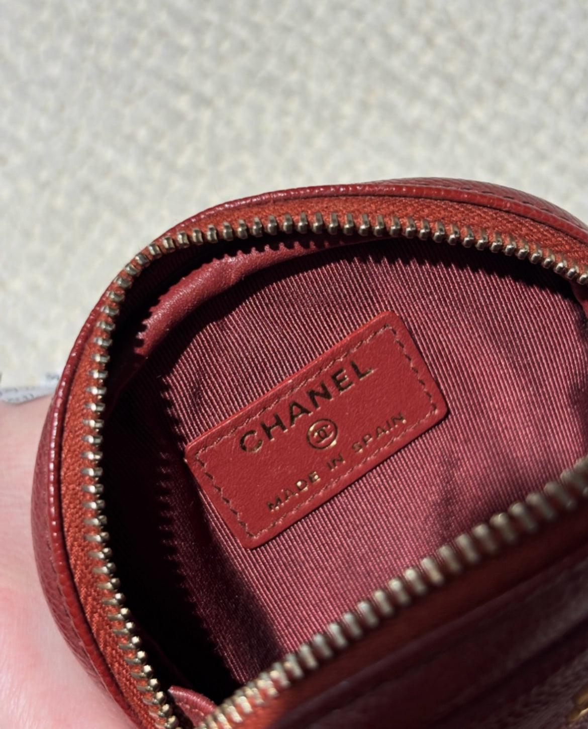 Chanel Wallet - Deep Red Caviar leather & Gold