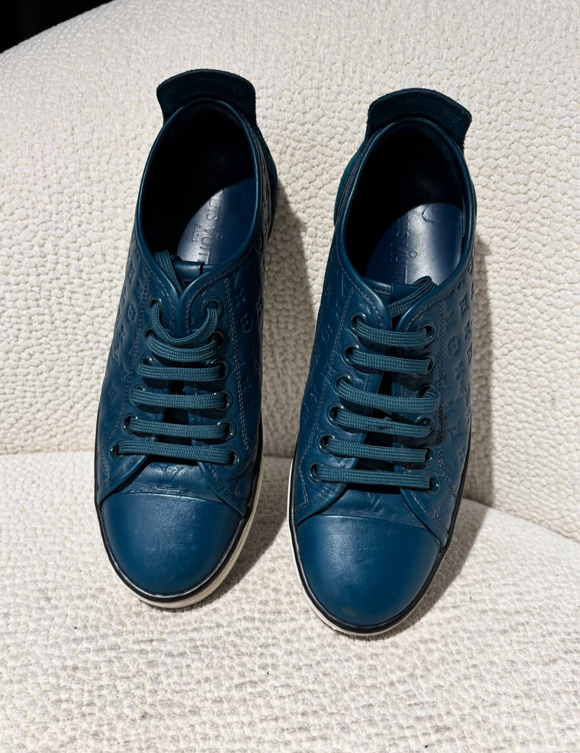 Louis Vuitton Sneakers – Blue Monogram - Size 38