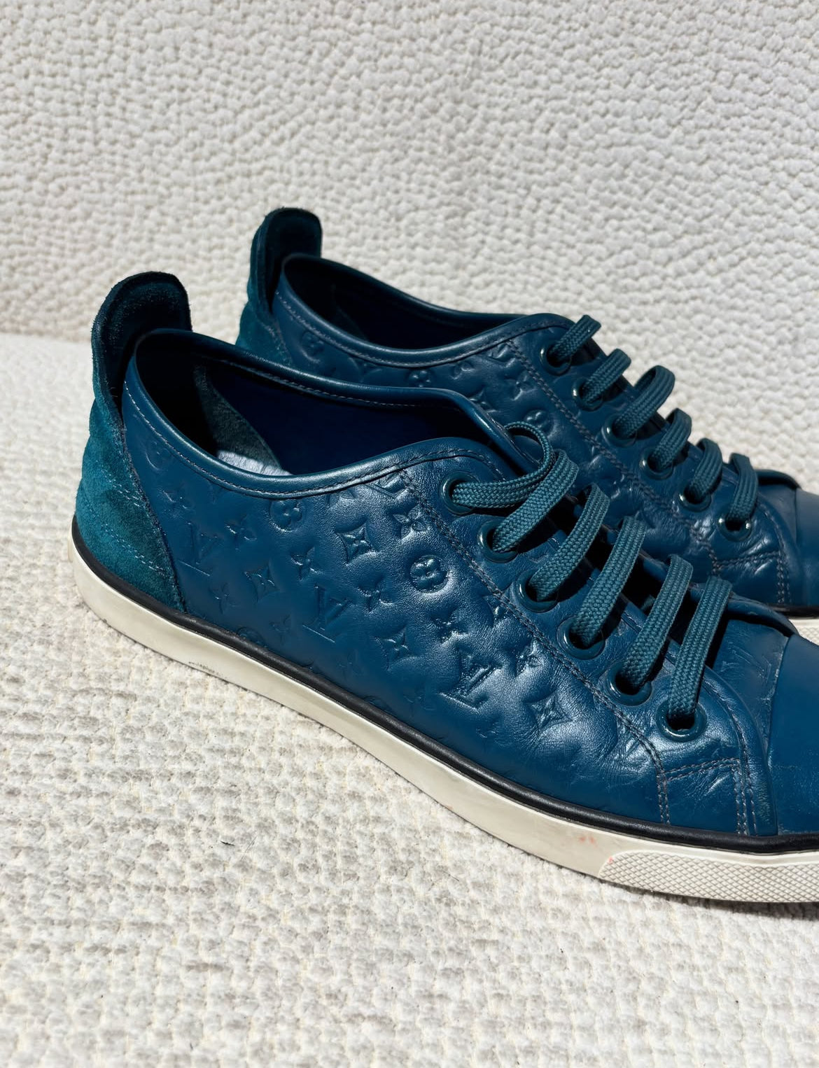 Louis Vuitton Sneakers – Blue Monogram - Size 38