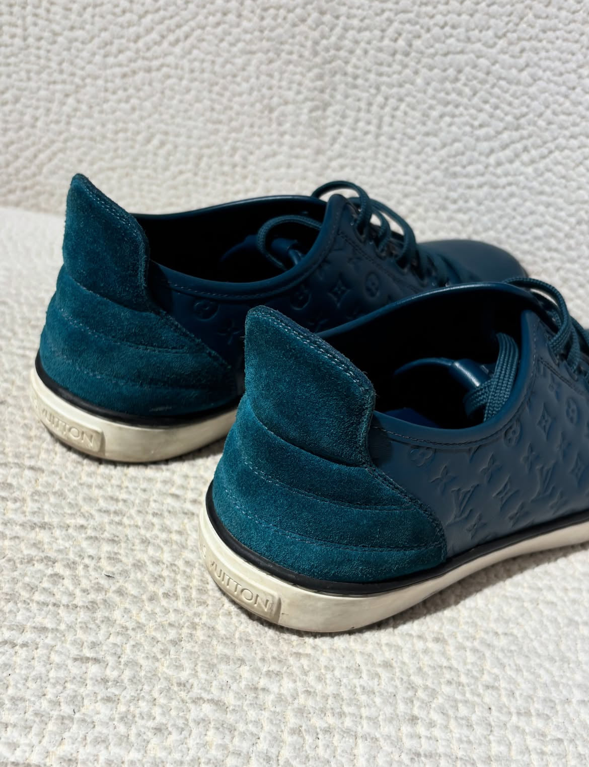 Louis Vuitton Sneakers – Blue Monogram - Size 38