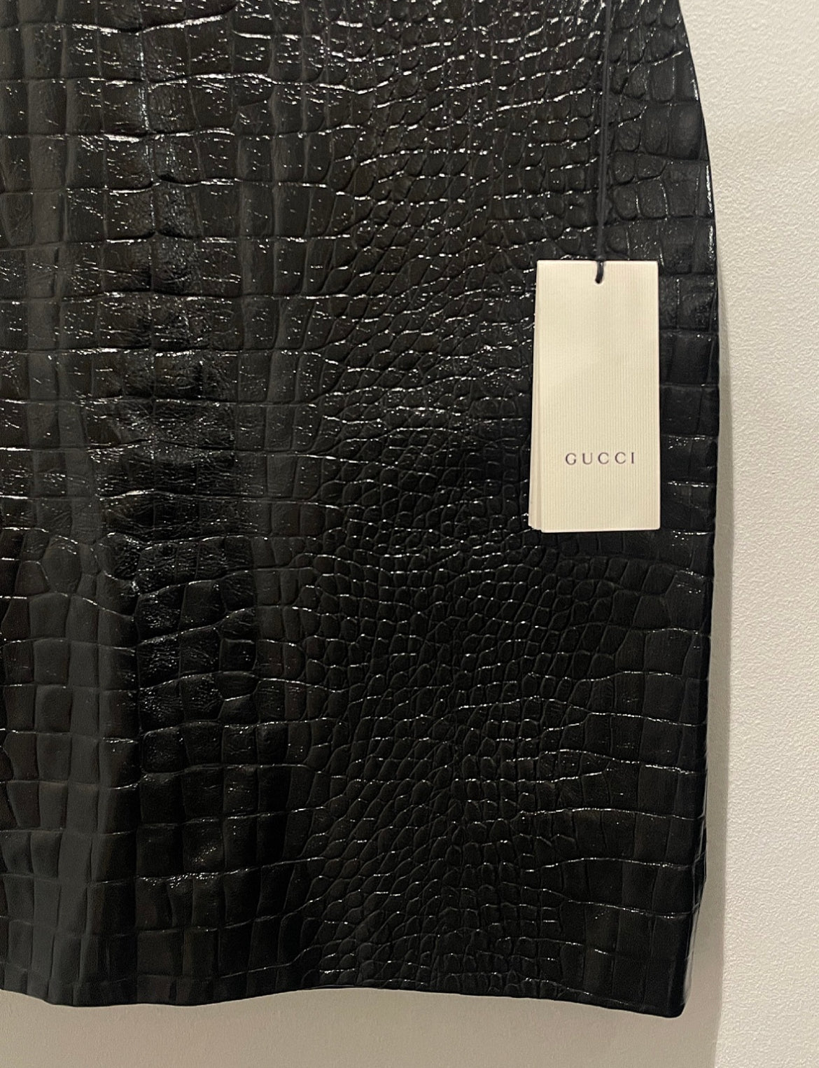 Gucci Skirt – new w tag - croco leather - S/M