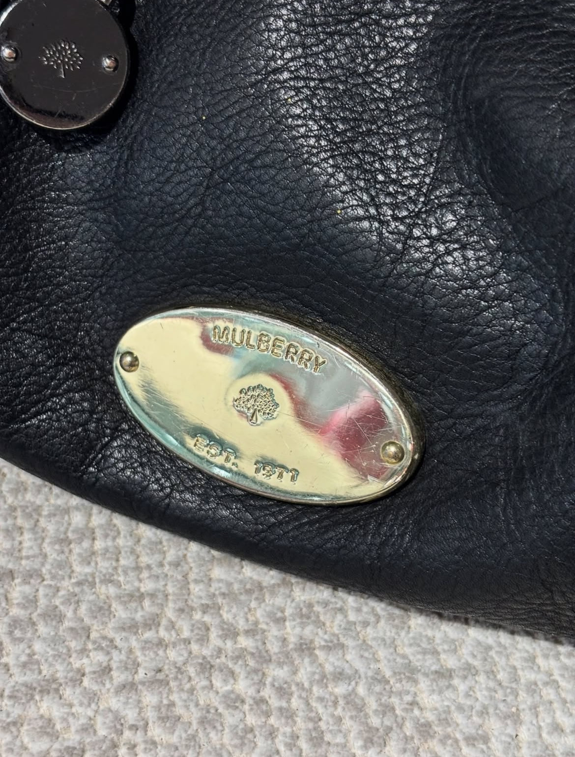 Mulberry - Black Calfskin & Gold Hardware