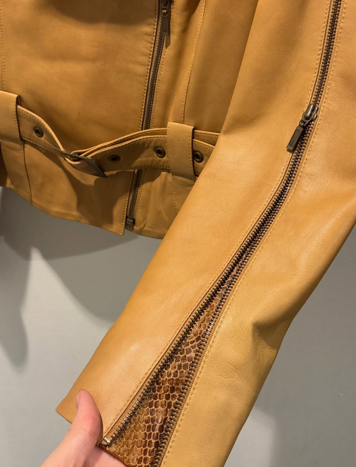 Genuine leather jacket - new w. tags - M