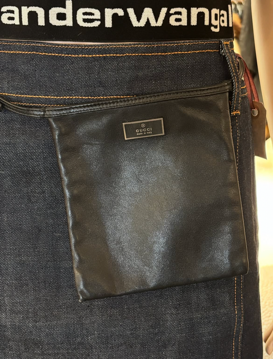 Gucci  Belt Bag - Black Leather & Silver Hardware