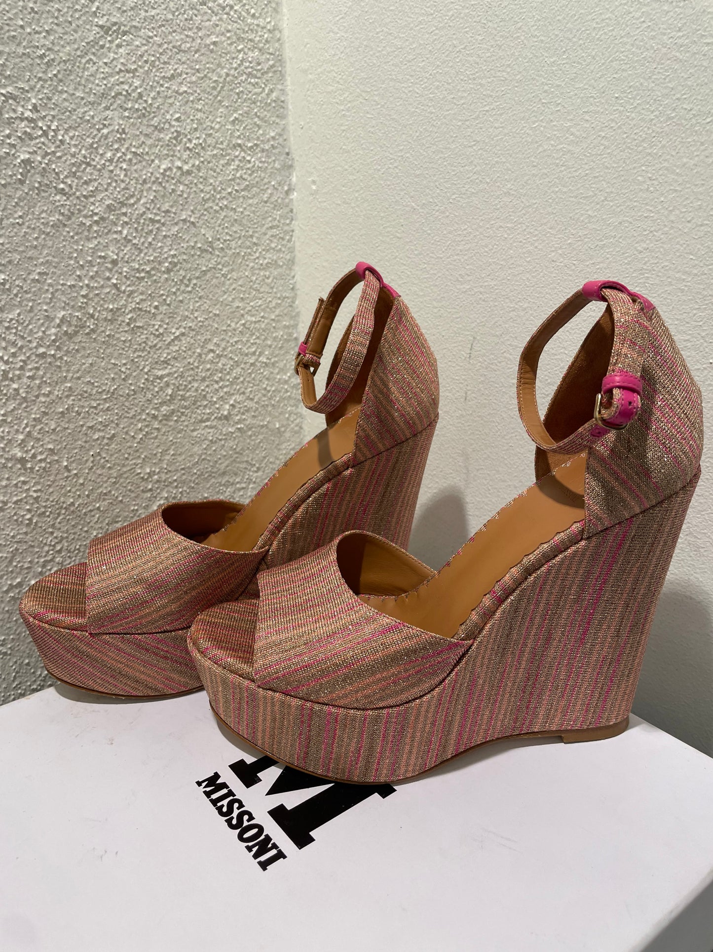 Missoni - Metallic Zigzag Wedges - 39