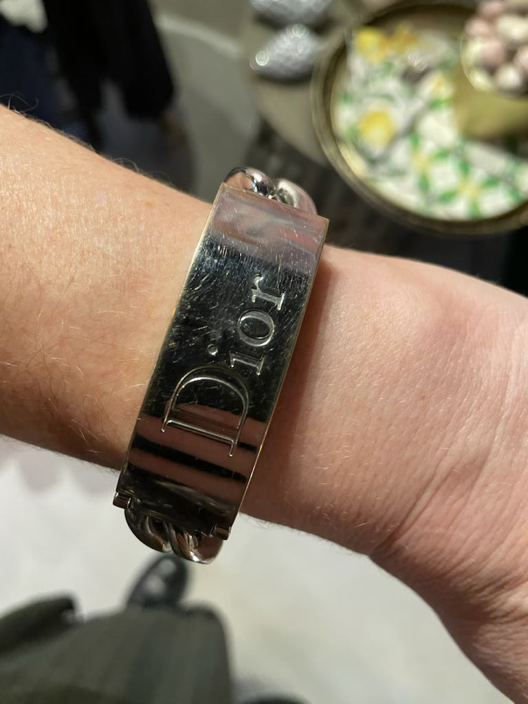 Dior - Pre-loved armbånd - sølv/stål