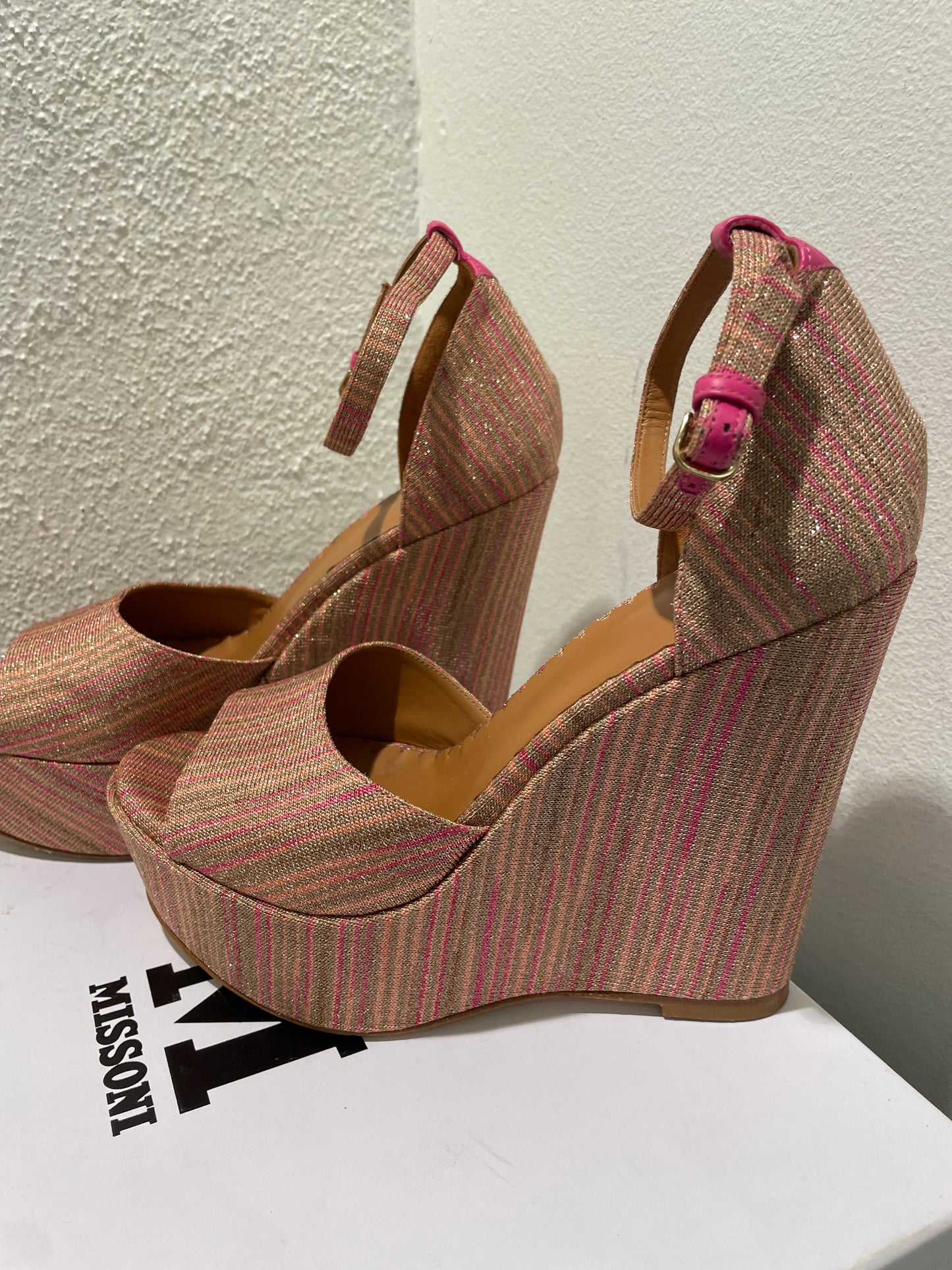 Missoni - Metallic Zigzag Wedges - 39