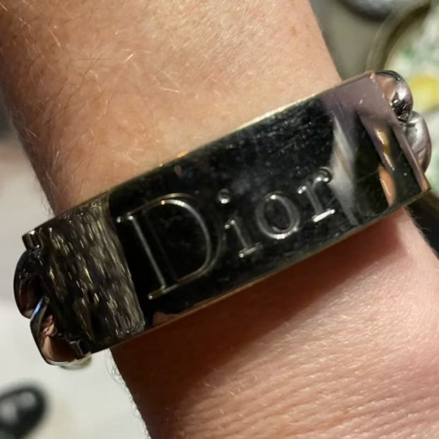 Dior - Pre-loved armbånd - sølv/stål