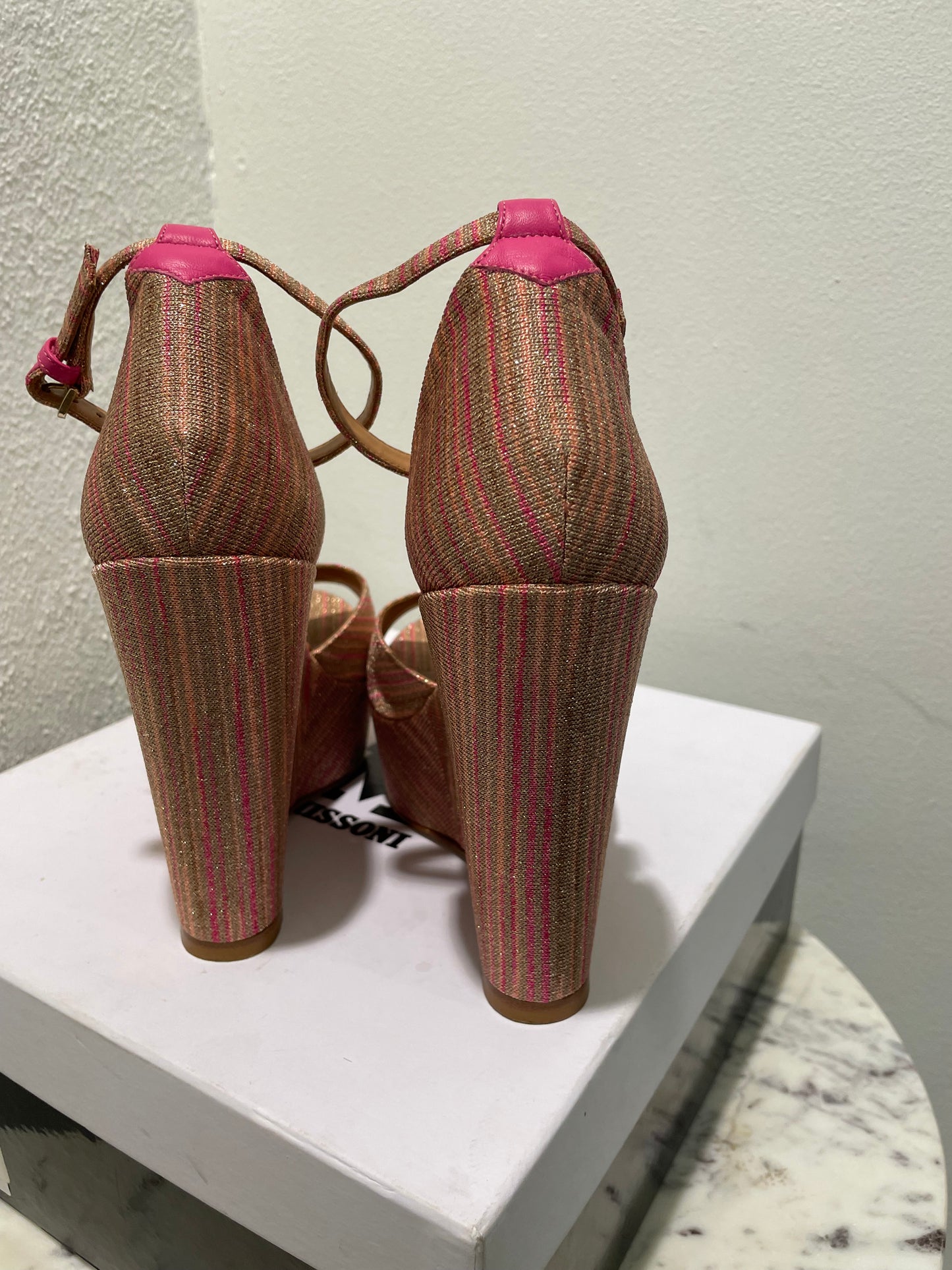 Missoni - Metallic Zigzag Wedges - 39