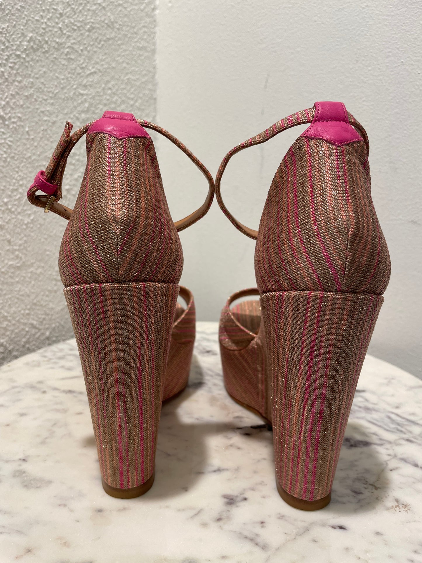 Missoni - Metallic Zigzag Wedges - 39