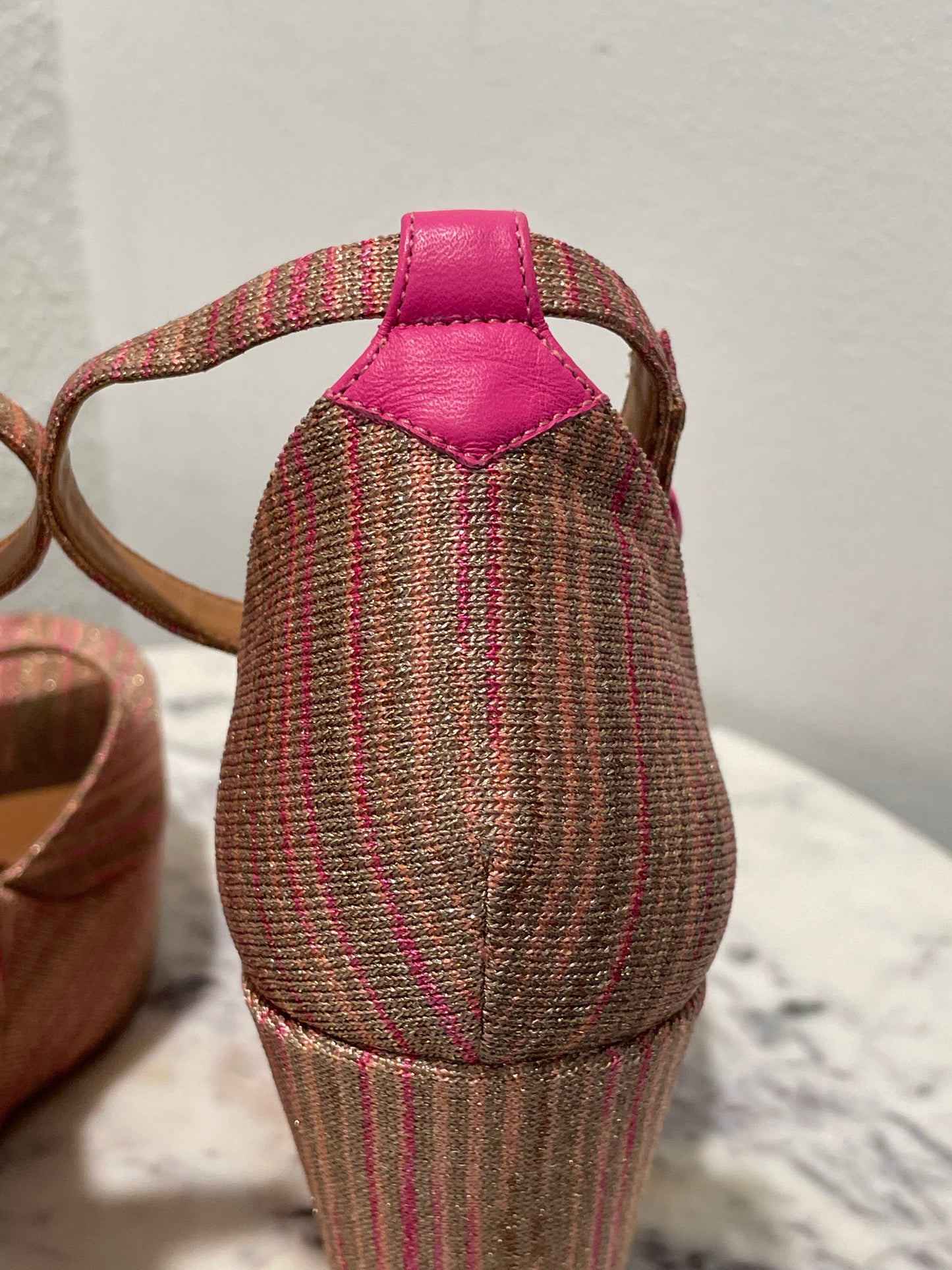 Missoni - Metallic Zigzag Wedges - 39