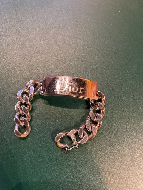 Dior - Pre-loved armbånd - sølv/stål