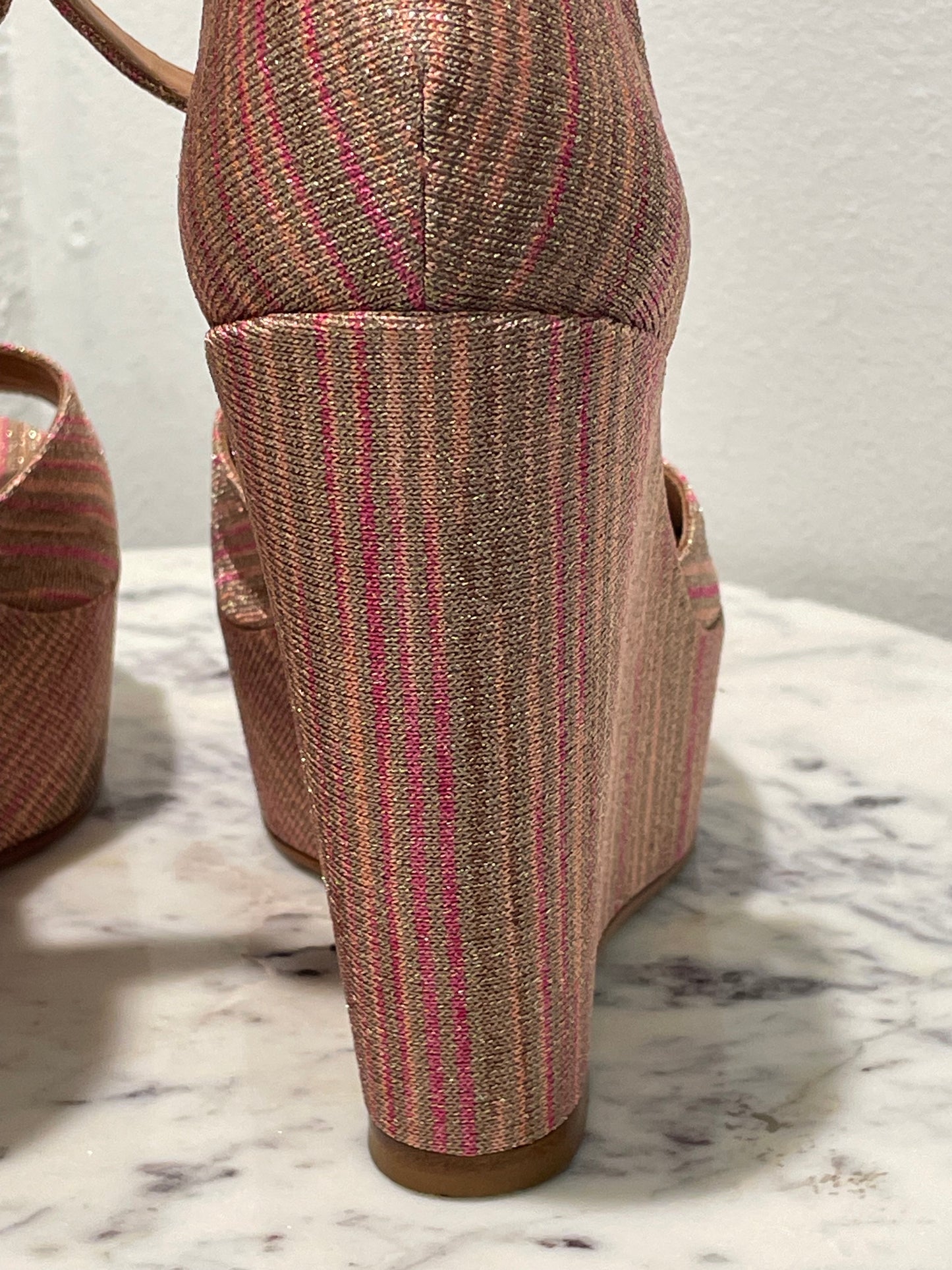 Missoni - Metallic Zigzag Wedges - 39