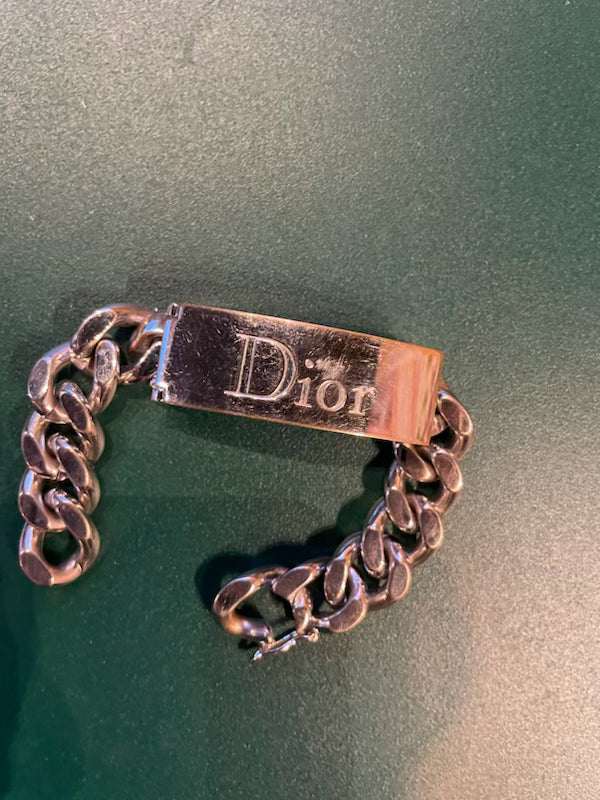 Dior - Pre-loved armbånd - sølv/stål