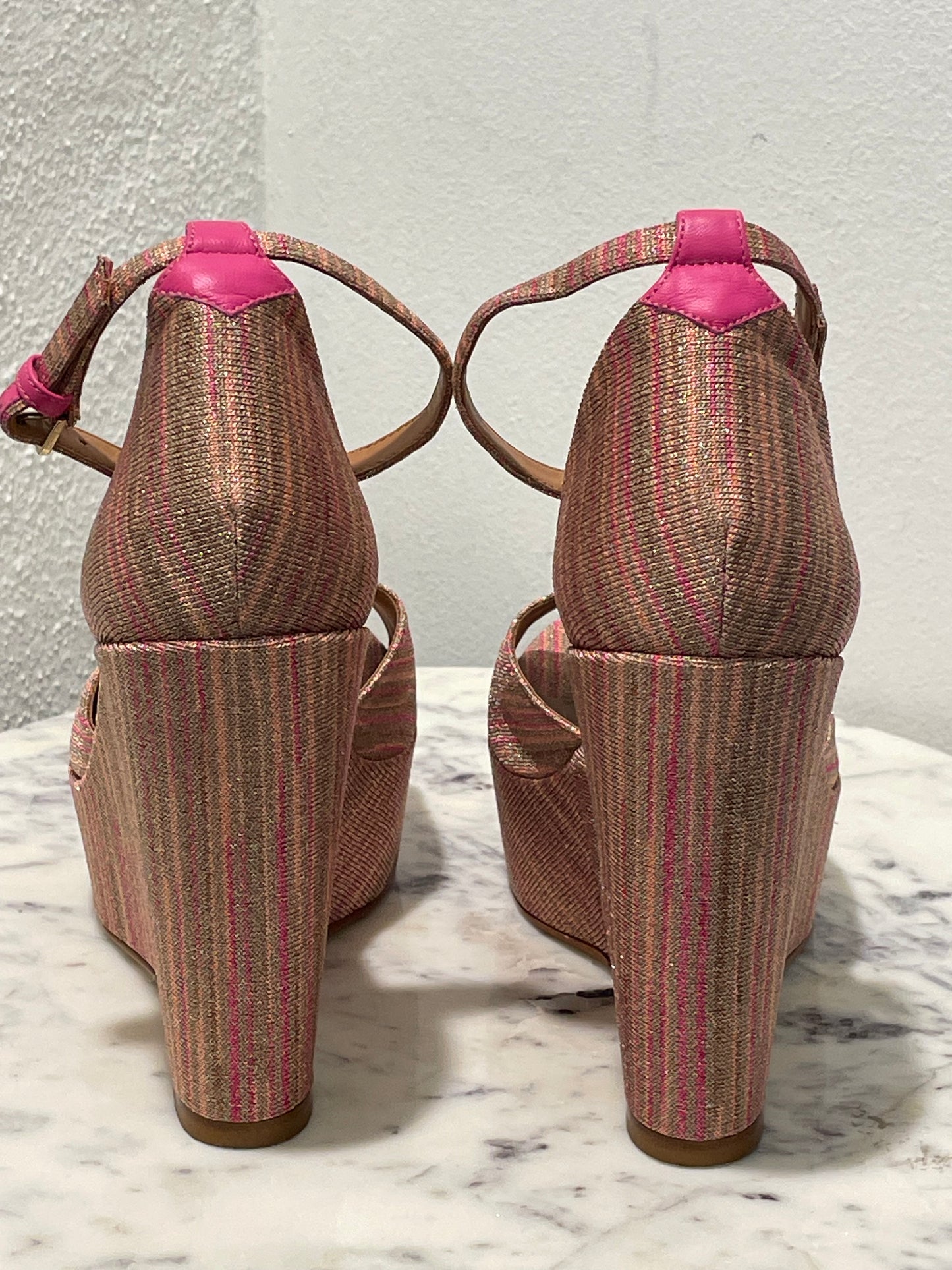 Missoni - Metallic Zigzag Wedges - 39