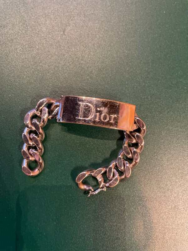 Dior - Pre-loved armbånd - sølv/stål