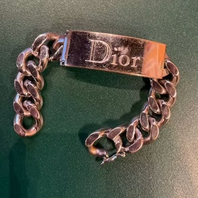 Dior - Pre-loved armbånd - sølv/stål