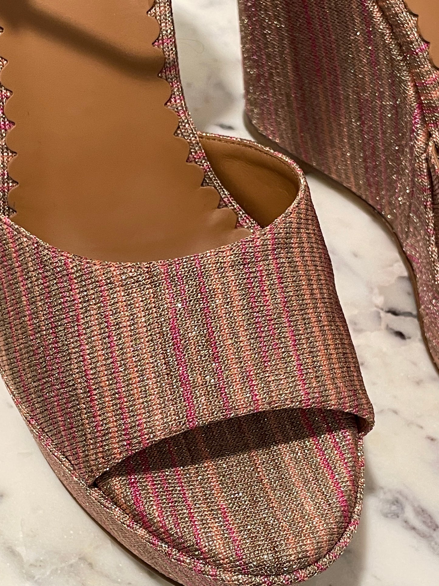 Missoni - Metallic Zigzag Wedges - 39