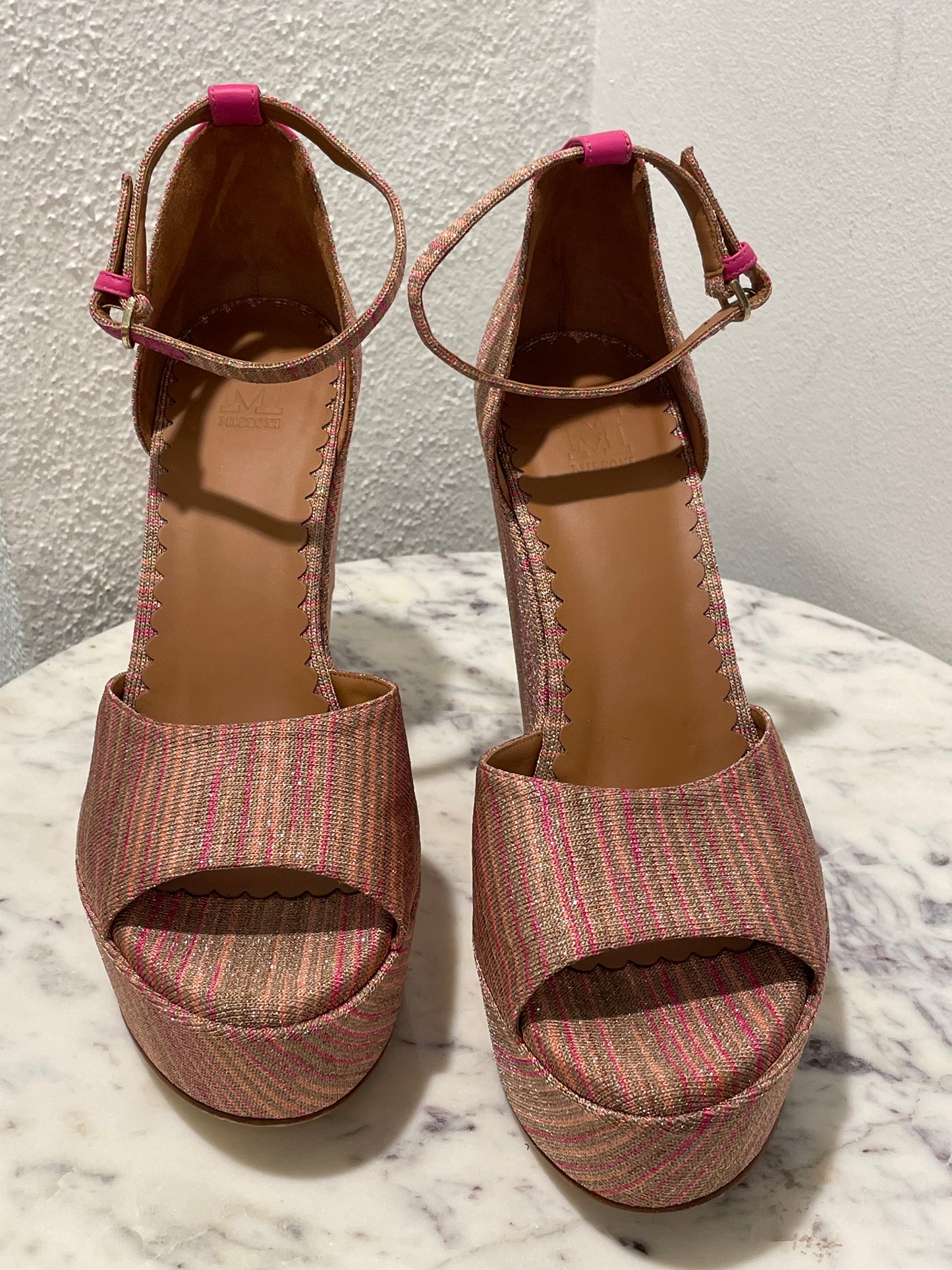 Missoni - Metallic Zigzag Wedges - 39