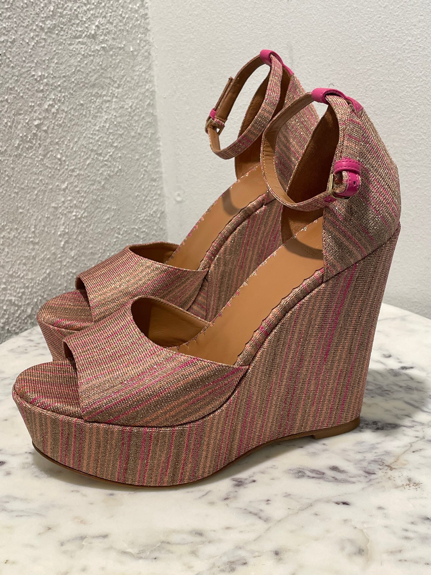 Missoni - Metallic Zigzag Wedges - 39