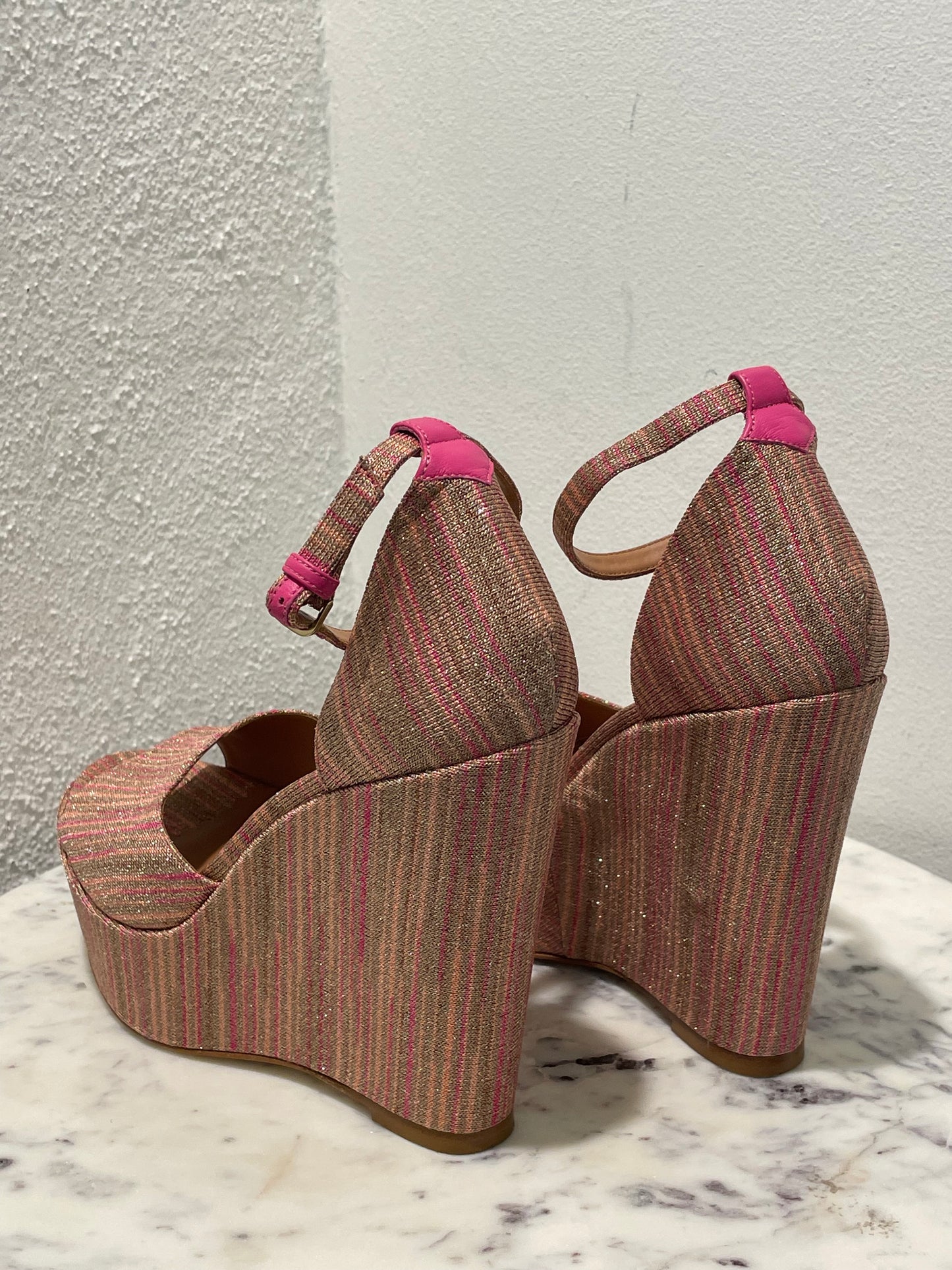 Missoni - Metallic Zigzag Wedges - 39