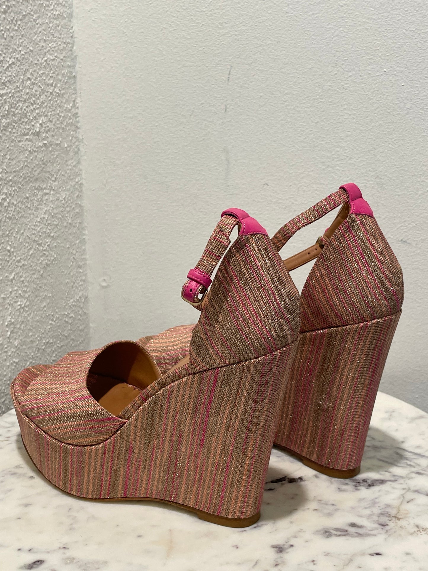 Missoni - Metallic Zigzag Wedges - 39