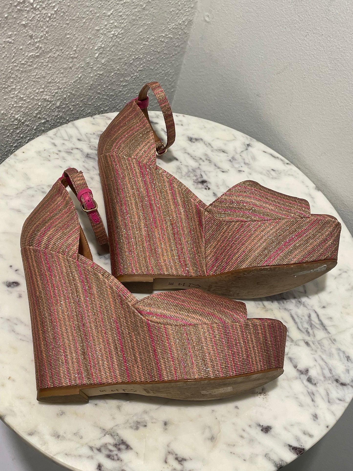 Missoni - Metallic Zigzag Wedges - 39