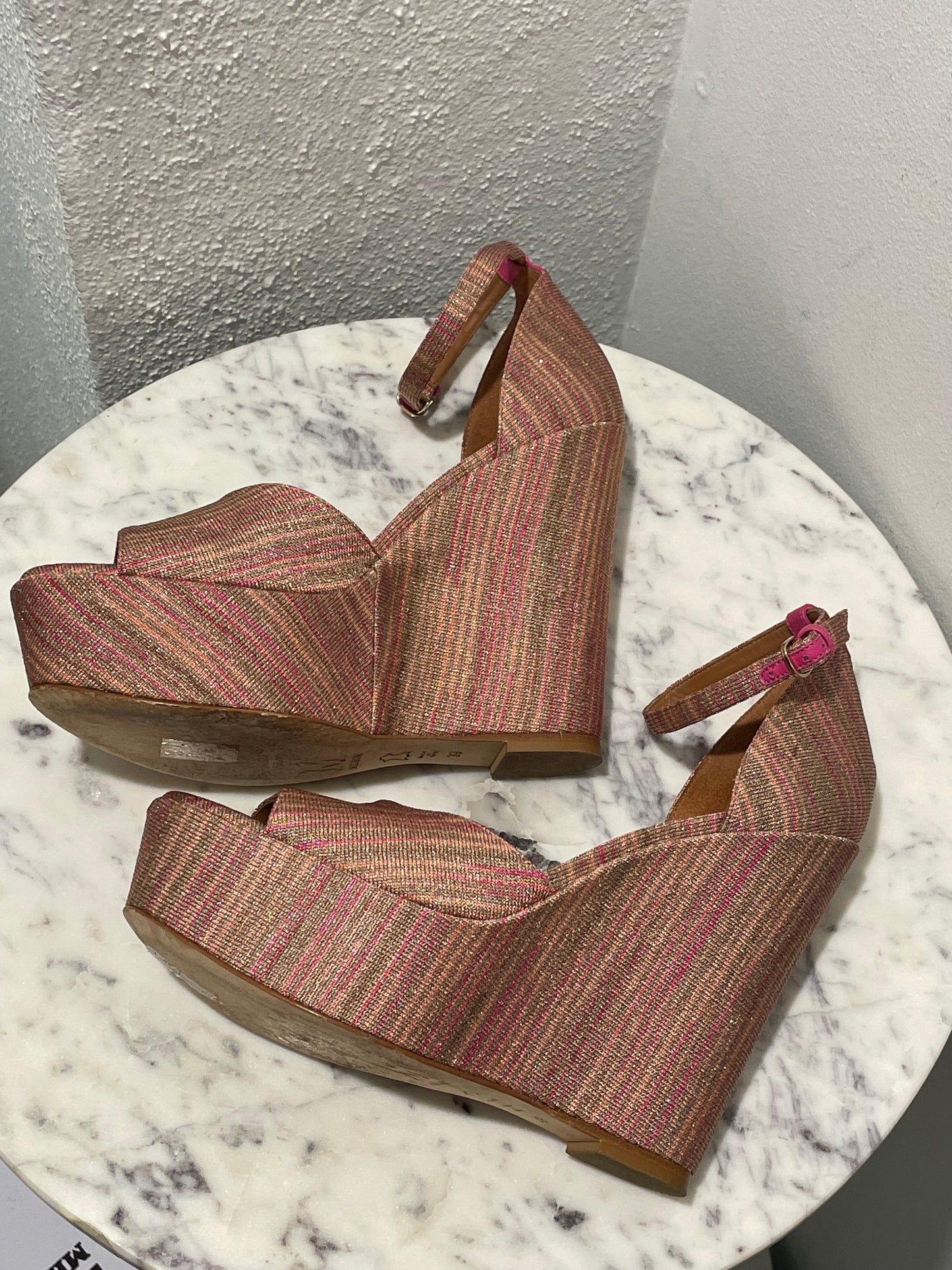 Missoni - Metallic Zigzag Wedges - 39