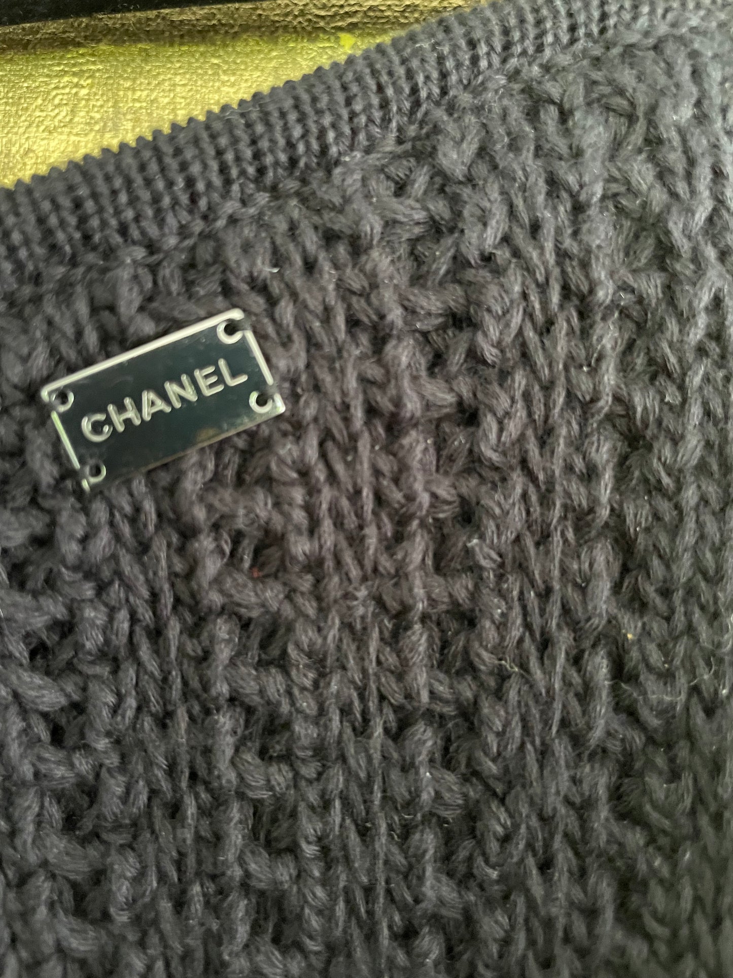 Chanel nederdel - strikket - Navy