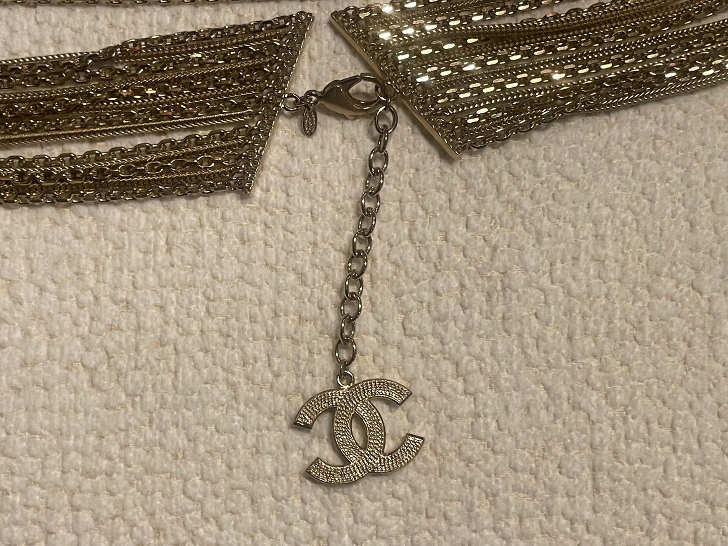 Chanel - CC logo - Bredt chain bælte