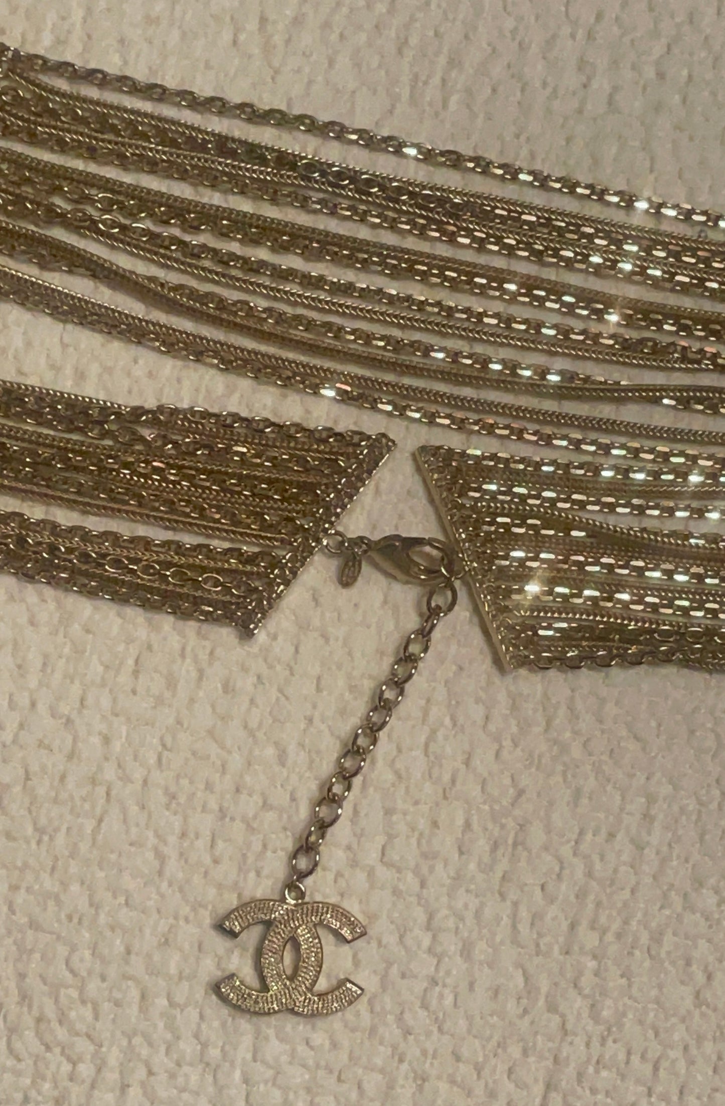 Chanel - CC logo - Bredt chain bælte