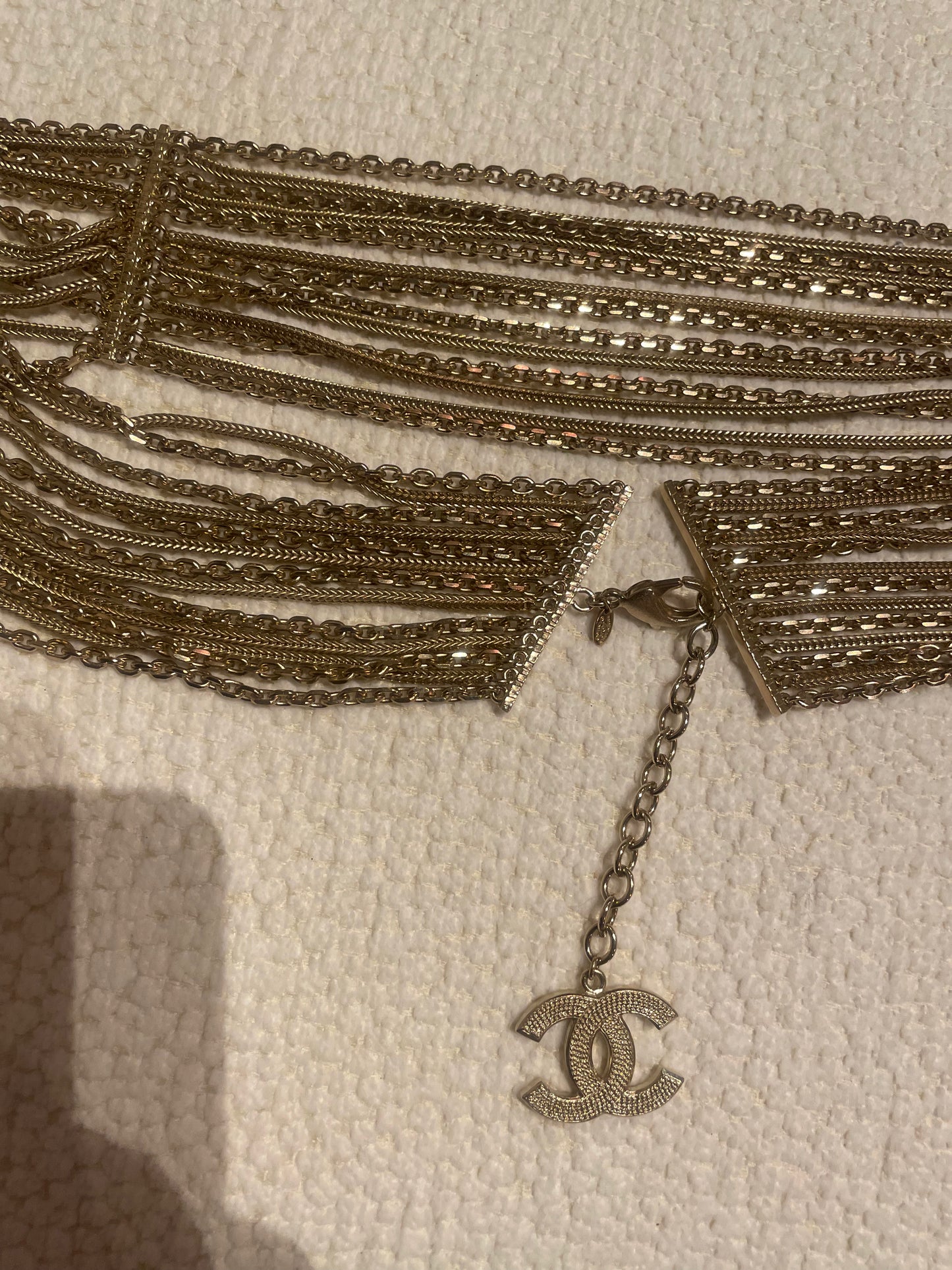 Chanel - CC logo - Bredt chain bælte