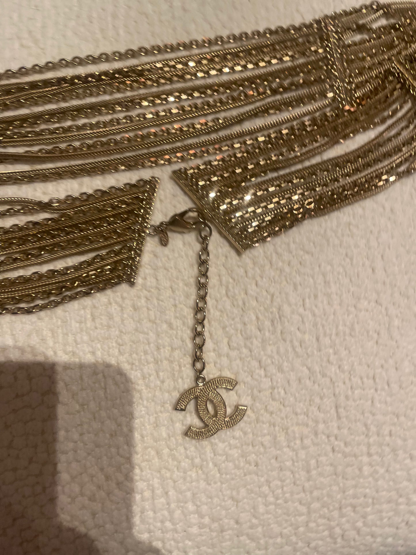 Chanel - CC logo - Bredt chain bælte