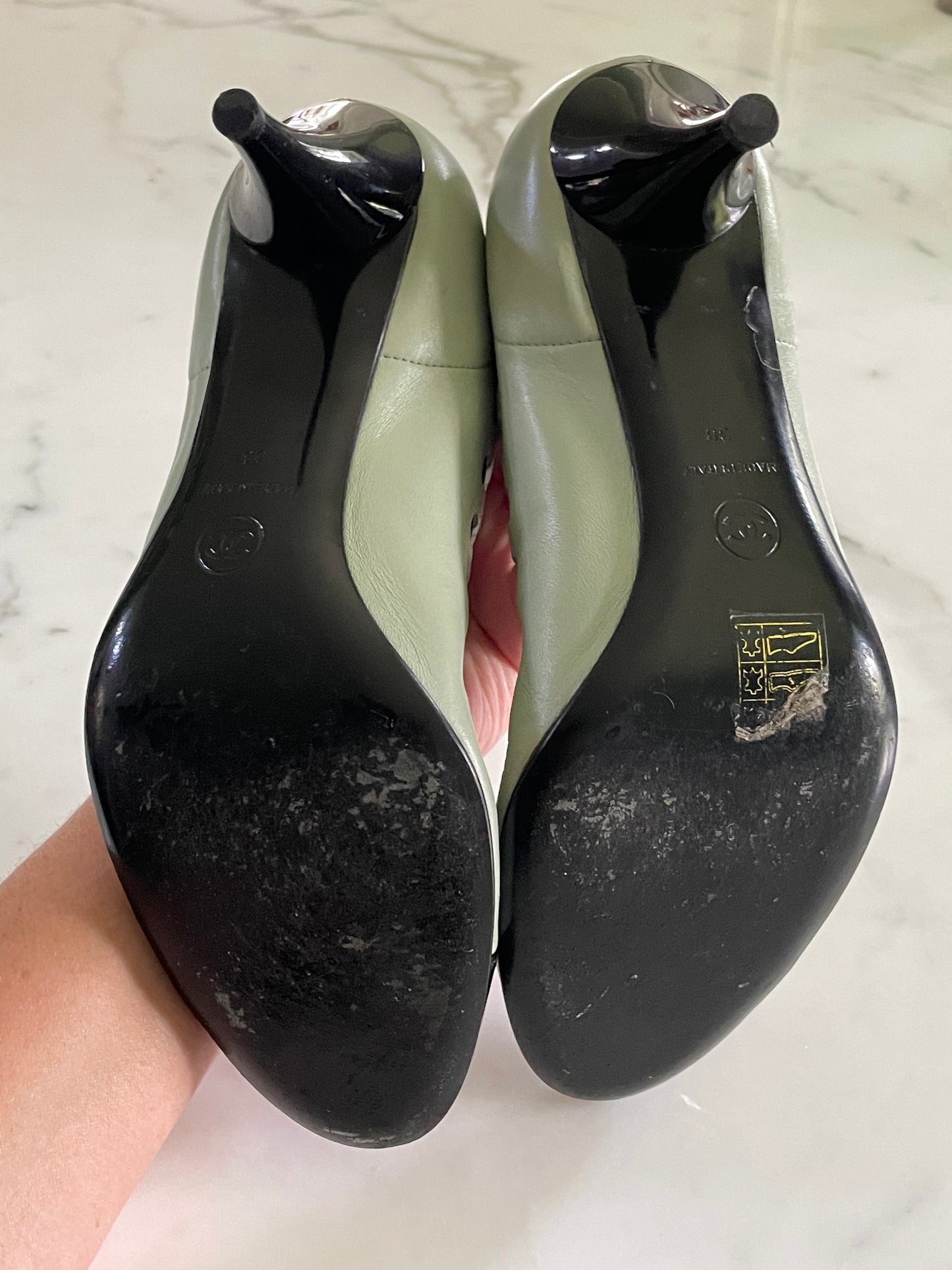 Chanel - Cambon heels med elastisk fod og CC logo