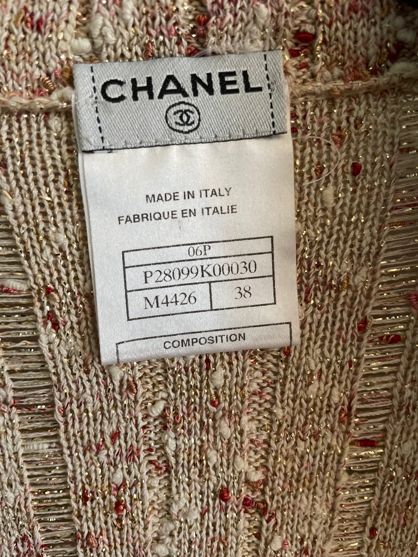 Chanel cardigan - strik med glimmer