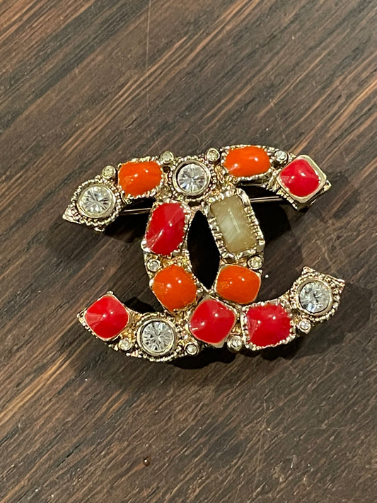 Broche - Chanel - CC logo