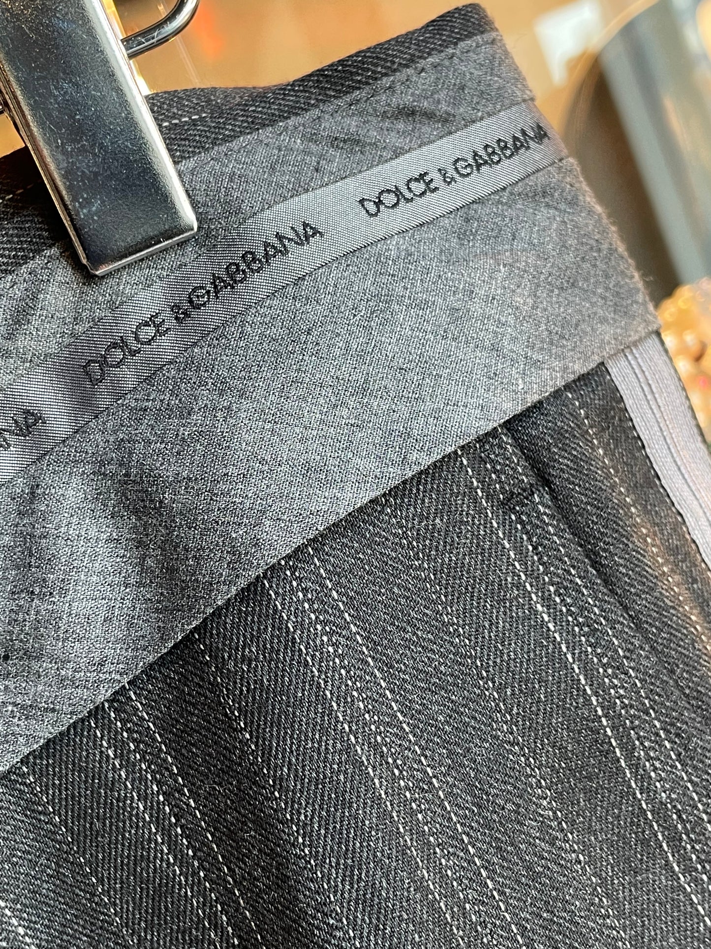 Dolce & Gabbana - Tailored pinstripe virgin wool bukser - Vintage for HIM