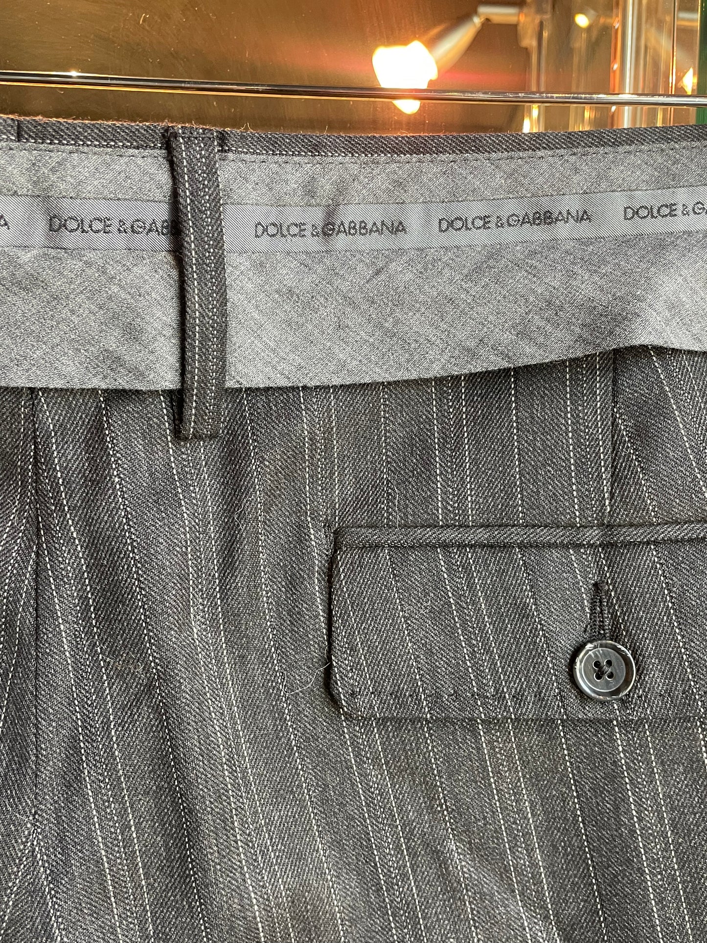 Dolce & Gabbana - Tailored pinstripe virgin wool bukser - Vintage for HIM