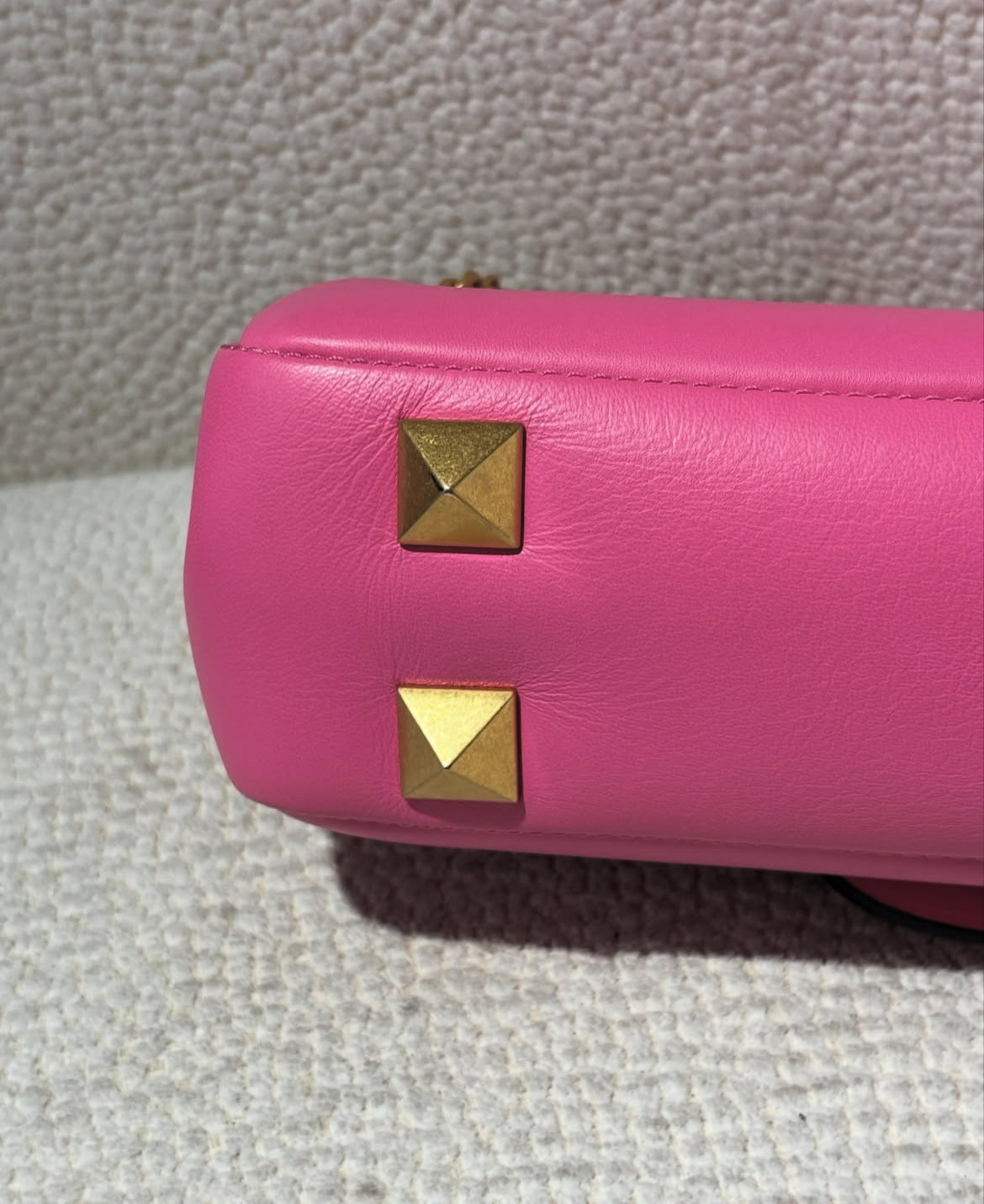 Valentino Bag - Pink Leather with Gold Hardware