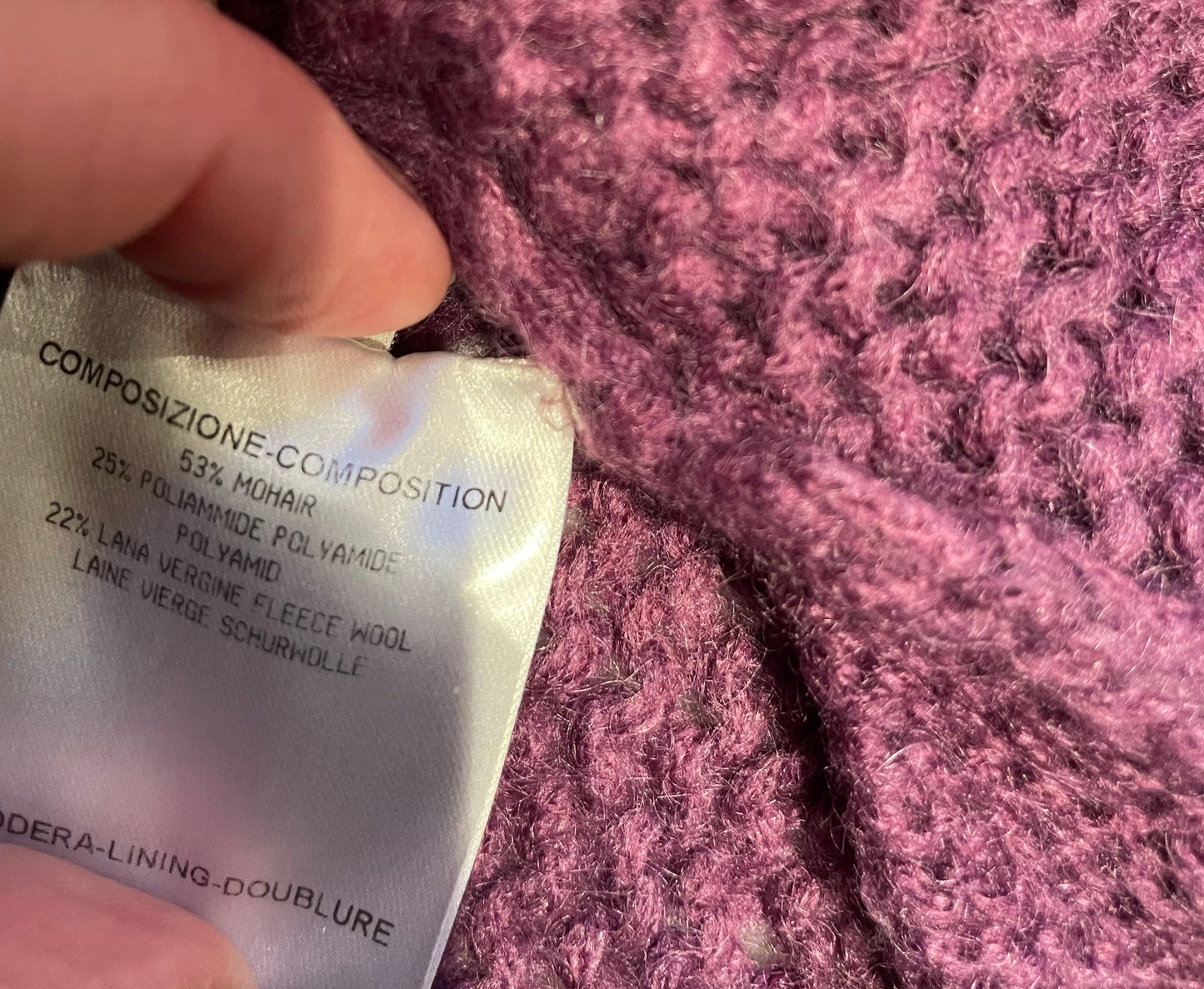 Cardigan - Stella McCartney - 3/4 ærmer - Dyb syren