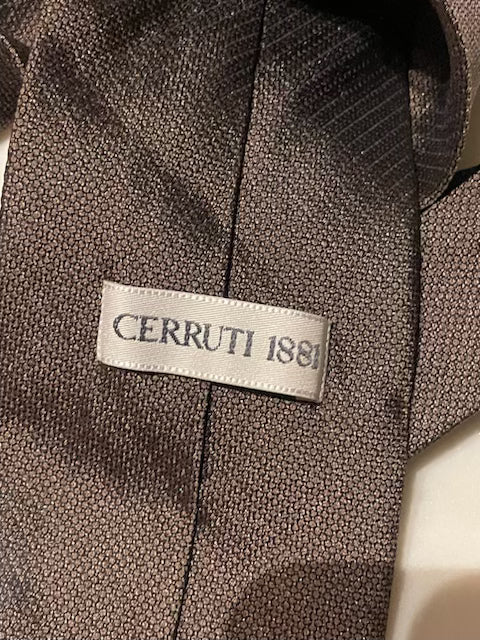 Cerruti Silke Slips - Brunt m. glimmer - som nyt