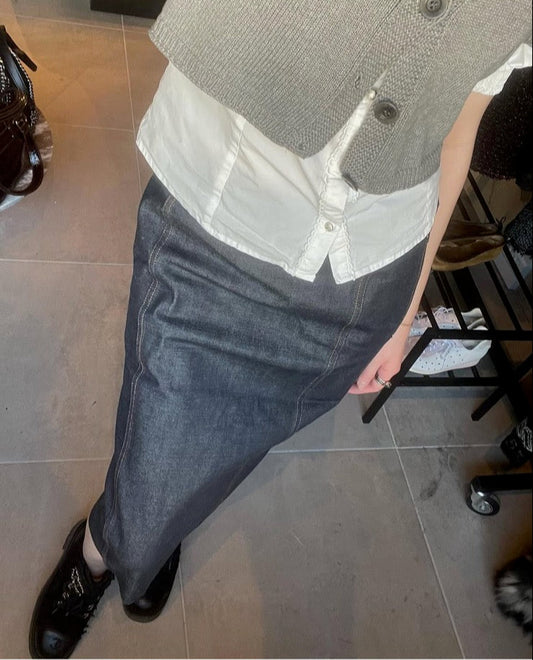 Yves Saint Laurent - nederdel - denim