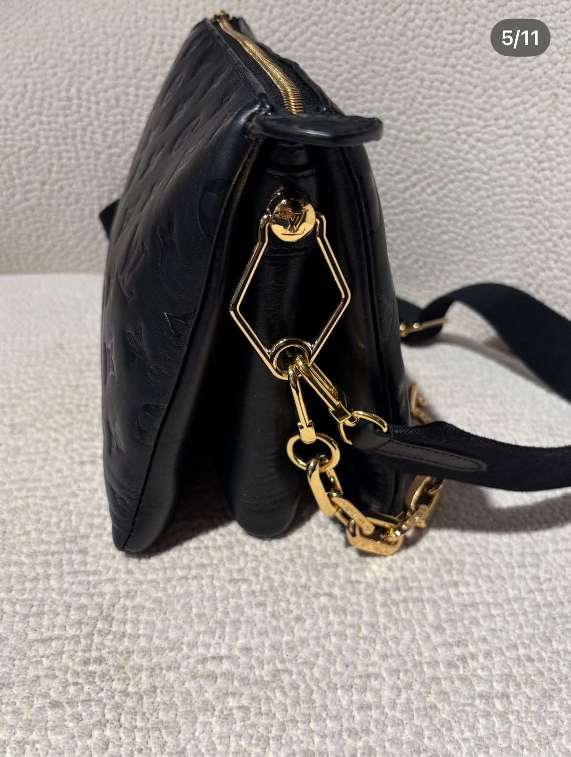 Louis Vuitton Coussin BB Bag - Black Leather & Gold Hardware