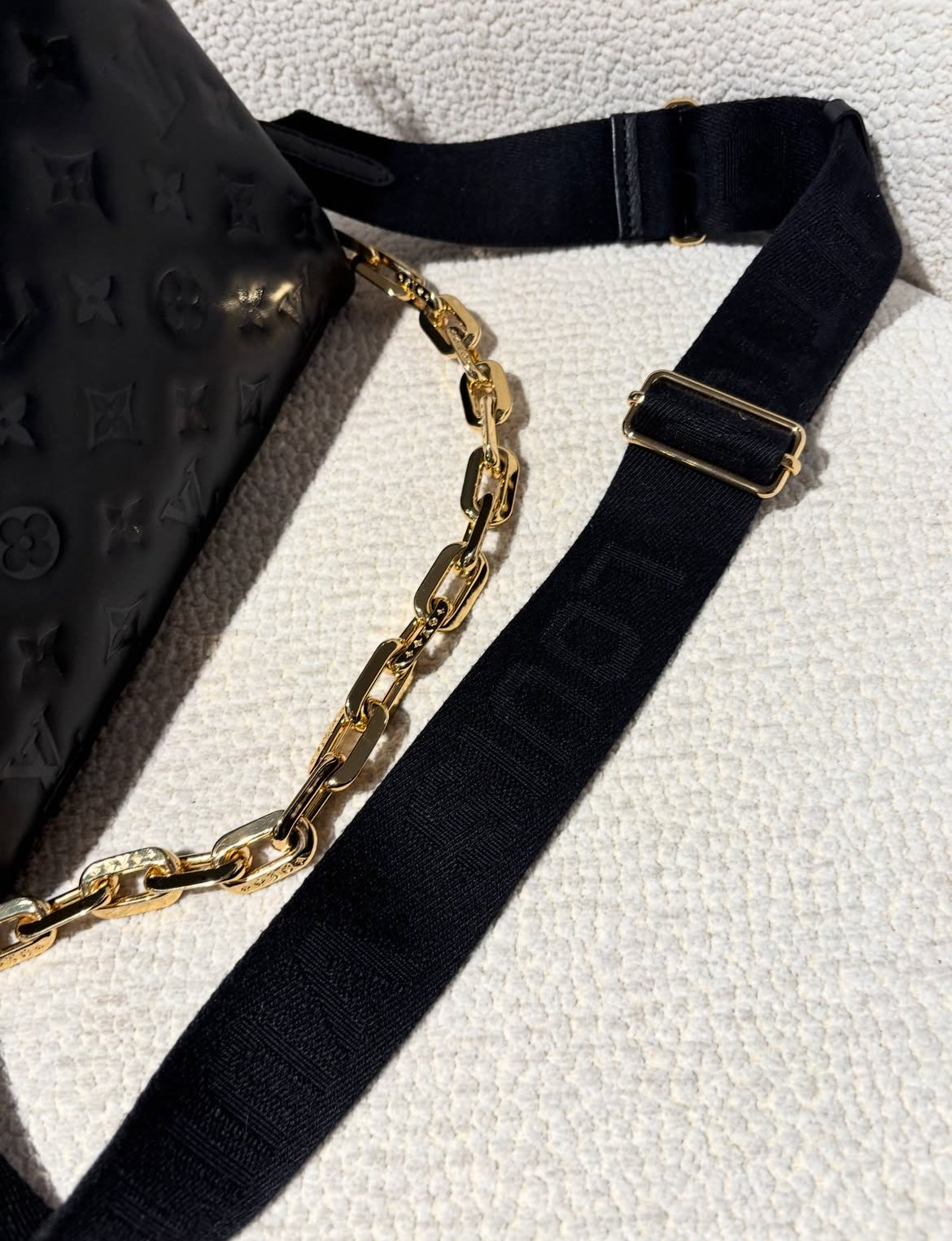 Louis Vuitton Coussin BB Bag - Black Leather & Gold Hardware