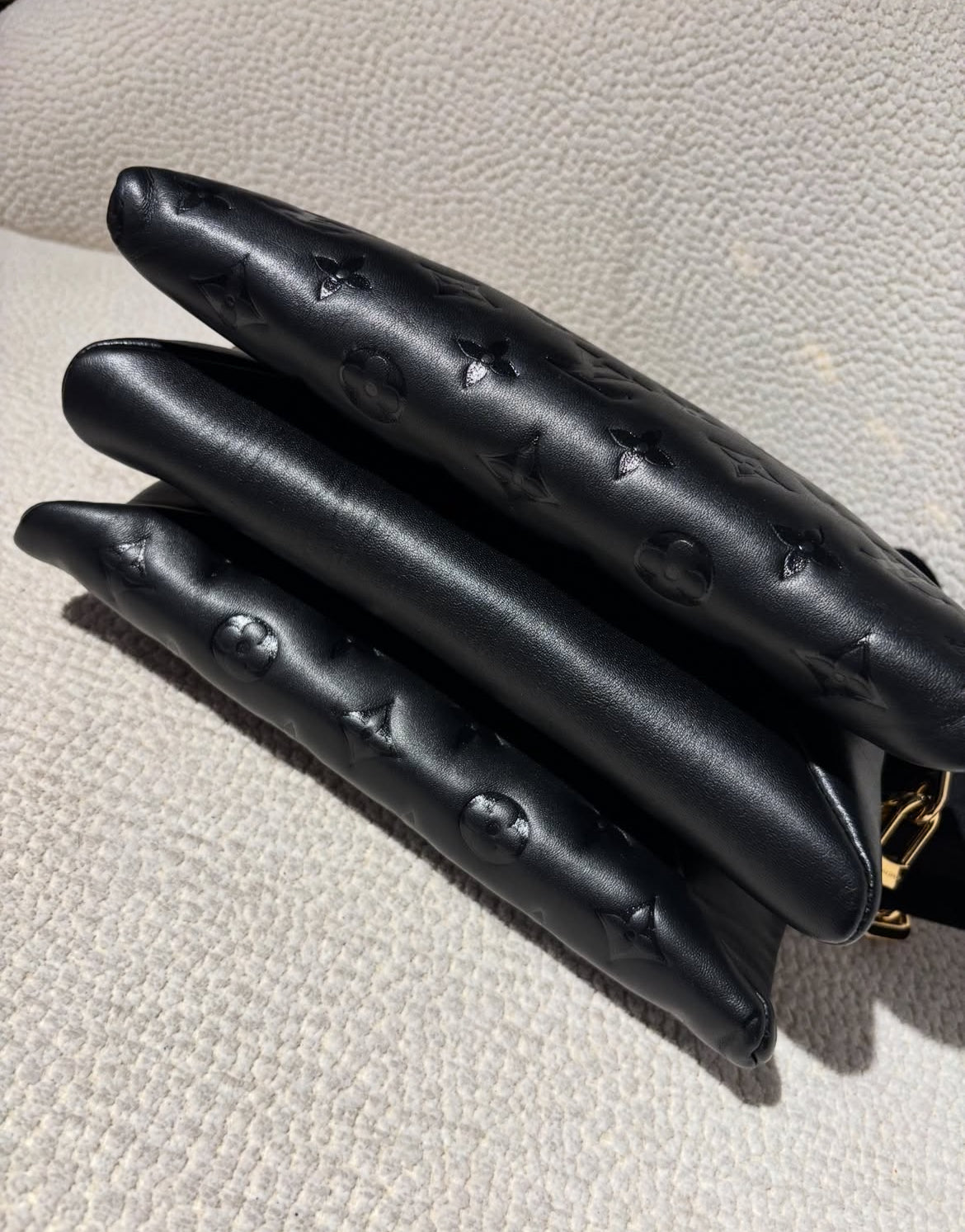 Louis Vuitton Coussin BB Bag - Black Leather & Gold Hardware