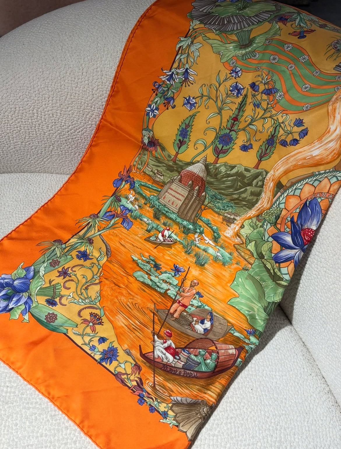 Hermés Silk Scarf - Orange