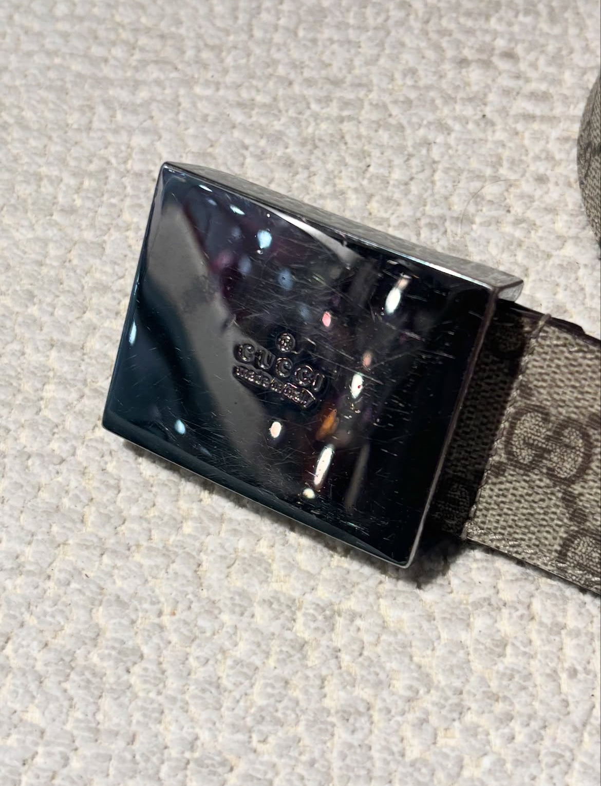 Gucci Belt - iconic monogram - 100 cm