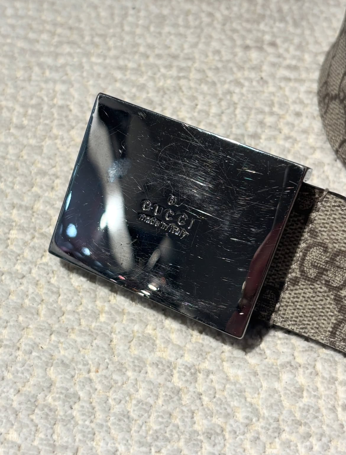 Gucci Belt - iconic monogram - 100 cm
