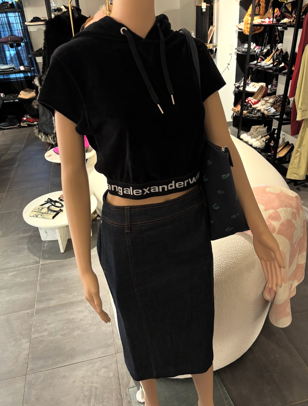 Yves Saint Laurent denim Pencil skirt - S