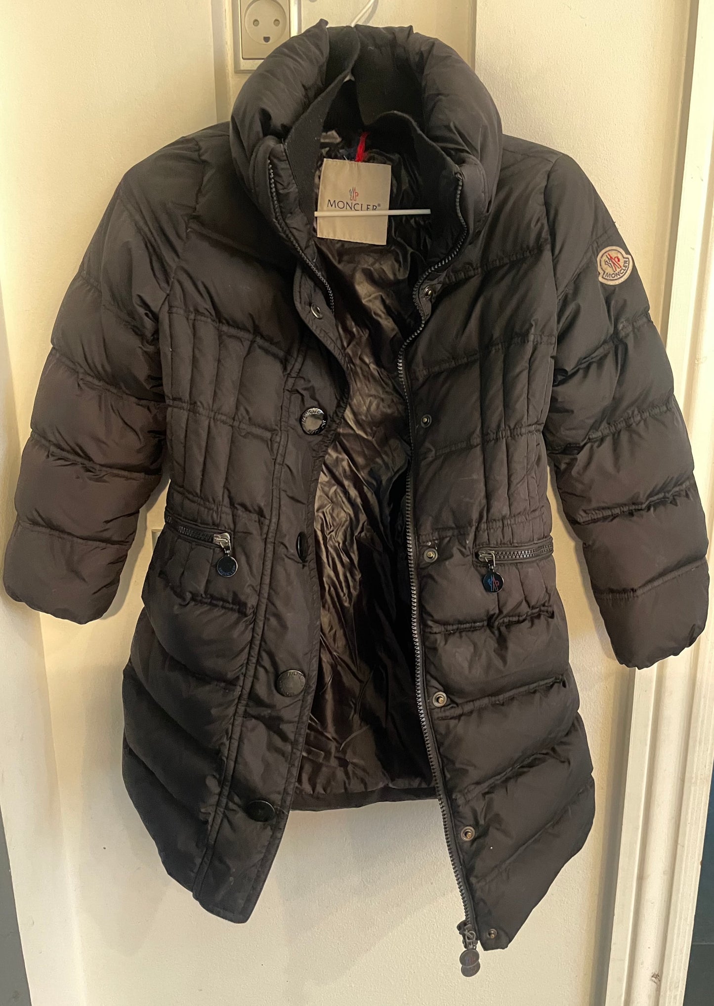 Vinterfrakke børn - Moncler - sort